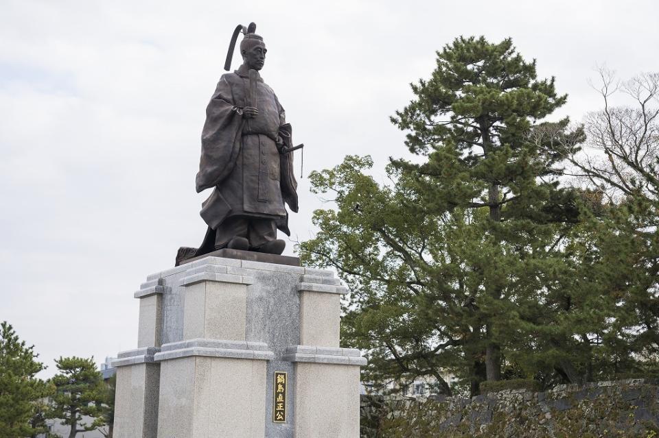 鍋島直正公の銅像の画像