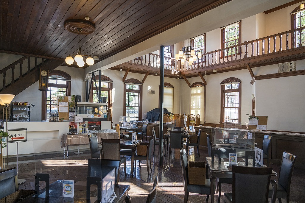 写真：佐賀市歴史民俗間のカフェの様子