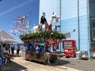 増田神社夏祭りの神輿の写真