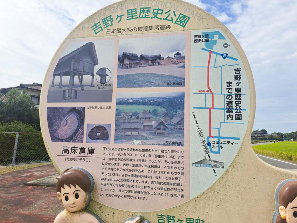 写真：吉野ケ里歴史公園案内板