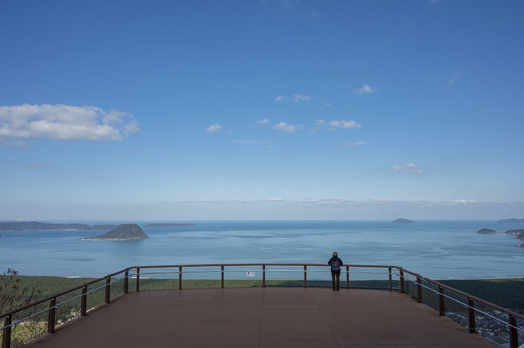 写真：展望台から見た唐津湾の風景