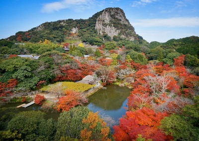 写真：池や紅葉の景色