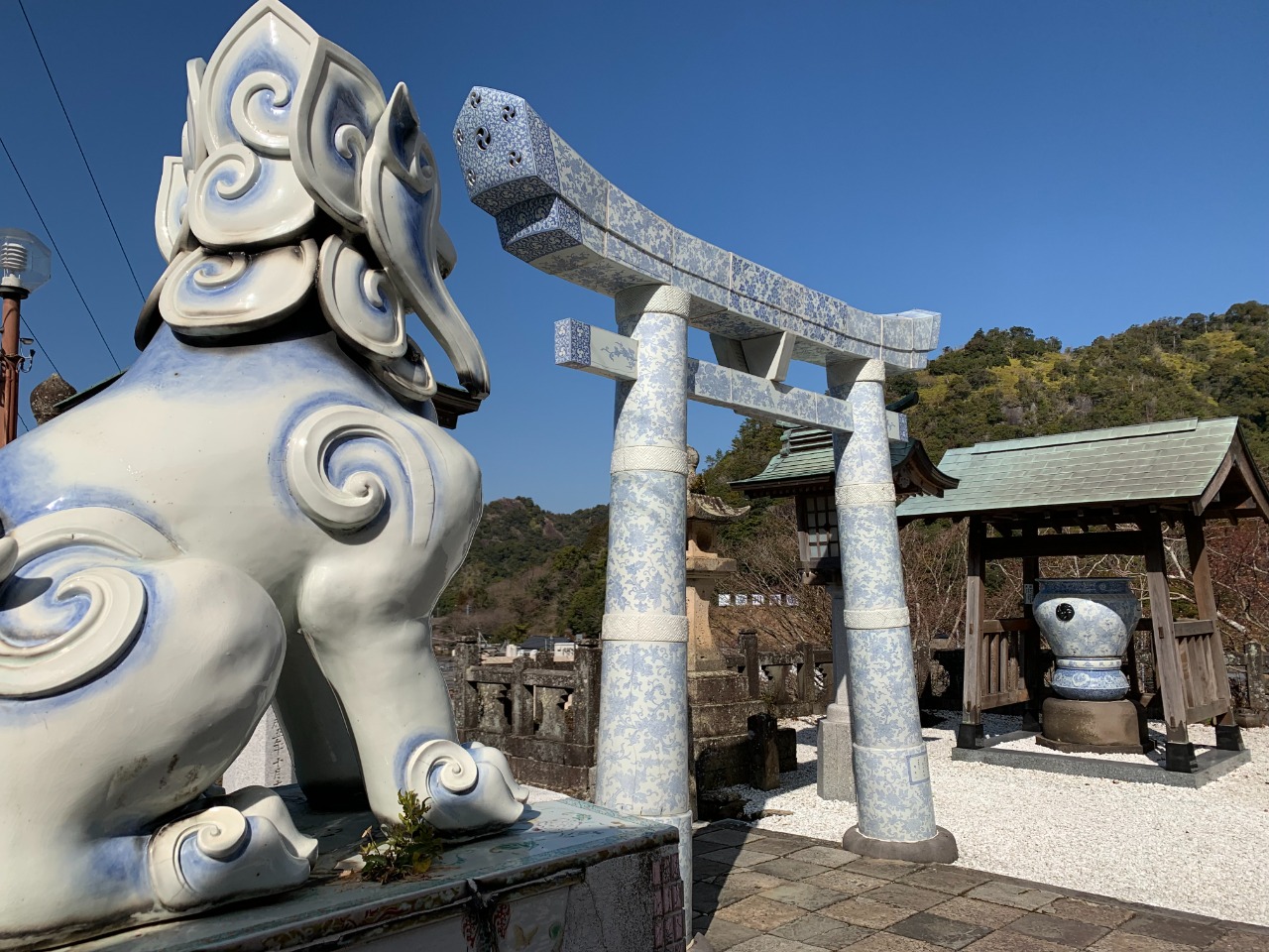 写真：陶山神社の狛犬