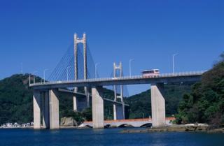 呼子大橋の海側からの写真